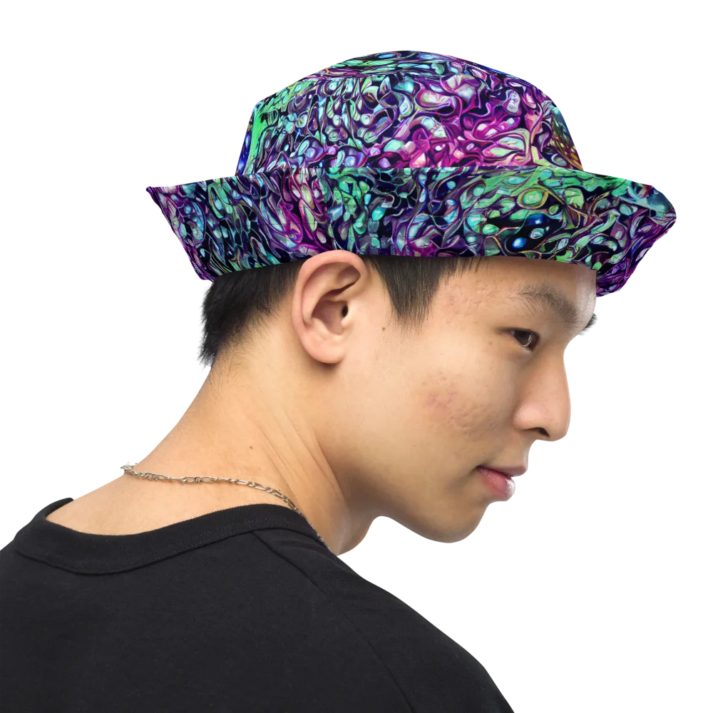 Vivid Abyss on Reversible Bucket Hat — Right Outside