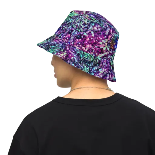 Vivid Abyss on a Reversible Bucket Hat