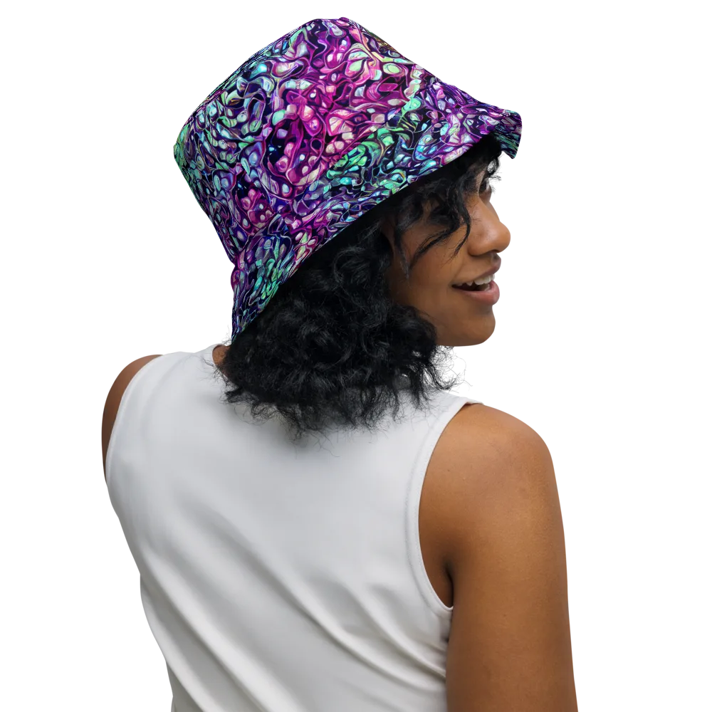 Vivid Abyss on Reversible Bucket Hat — Right Outside