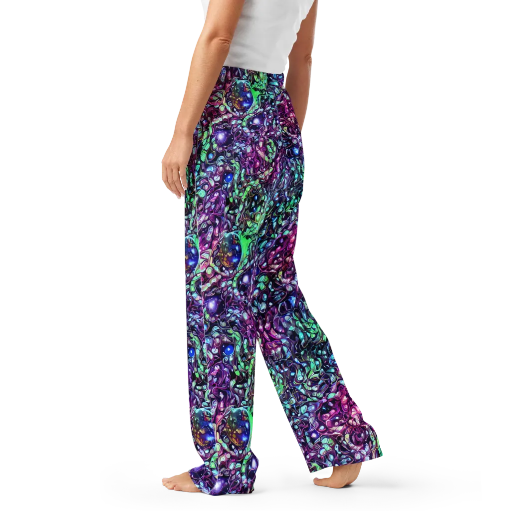 Vivid Abyss on Women's Pajama Pants — Left