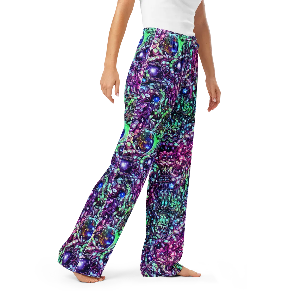 Vivid Abyss on Women's Pajama Pants — Right Front