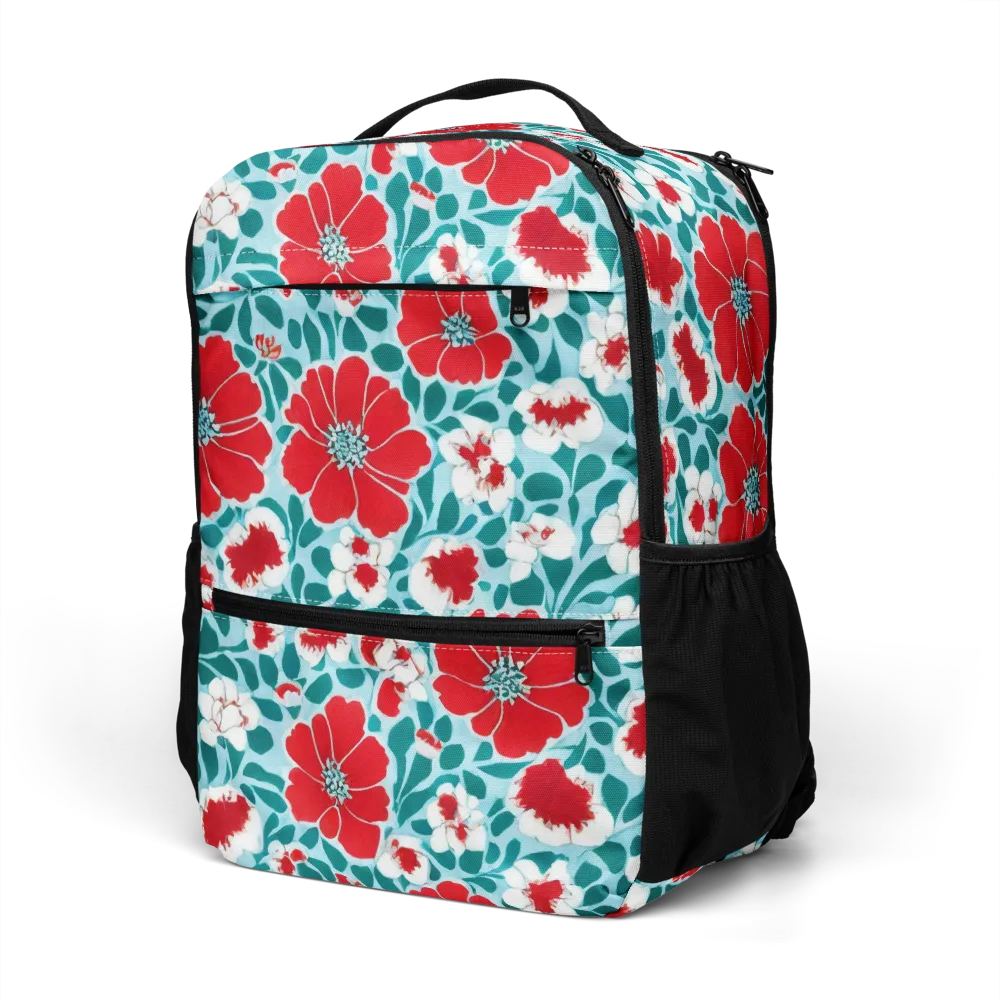 Crimson Tidegarden on Utility Backpack — Left Front