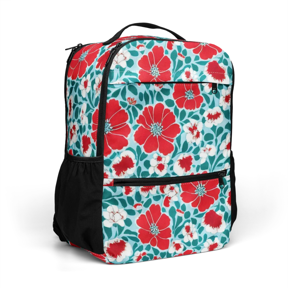 Crimson Tidegarden on Utility Backpack — Right Front