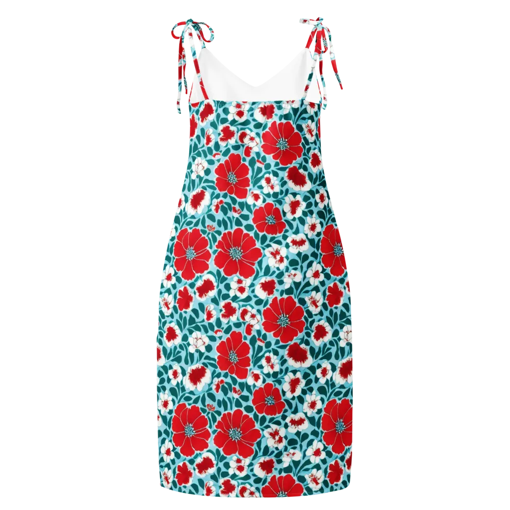 Crimson Tidegarden on Slip Dress — Back