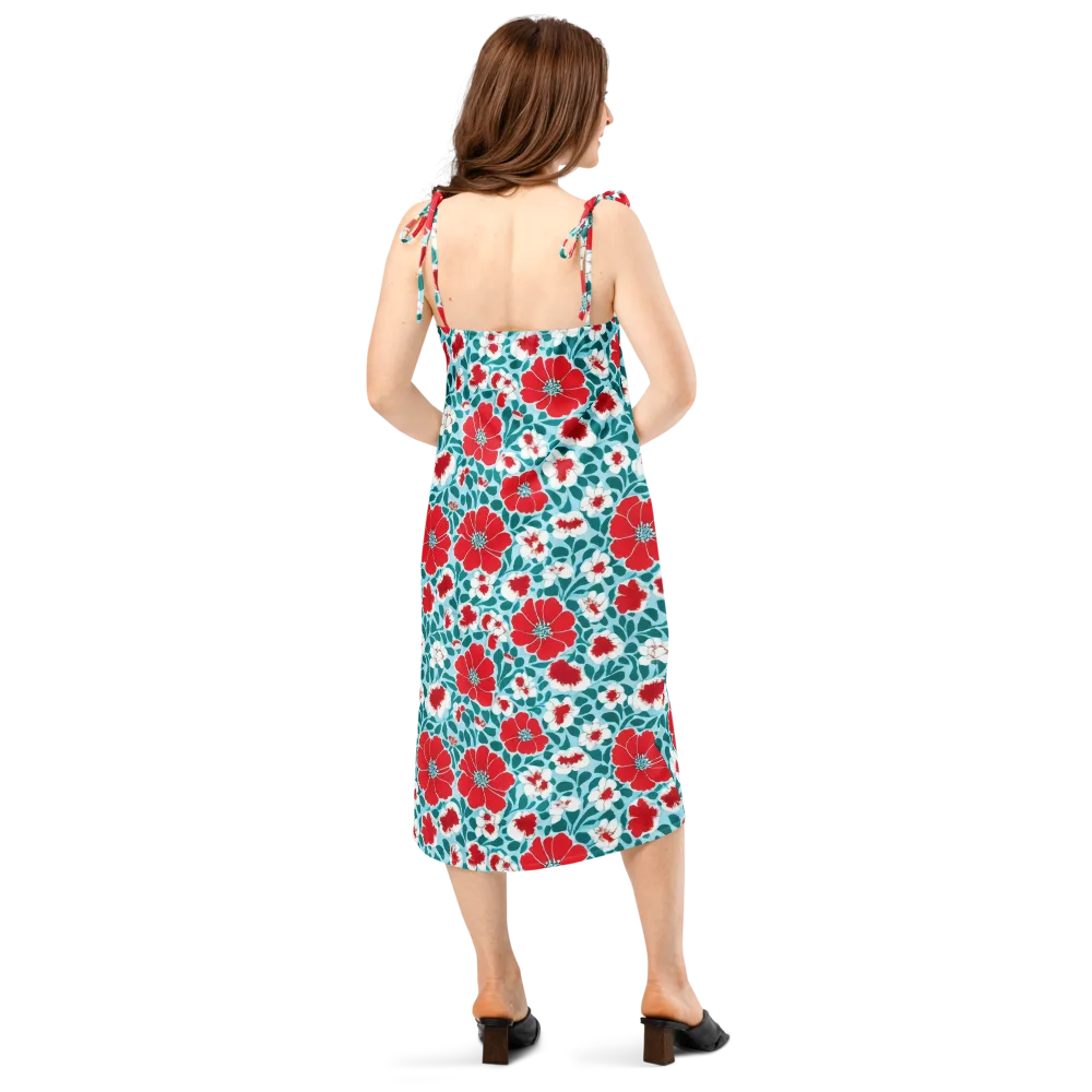 Crimson Tidegarden on Slip Dress — Back