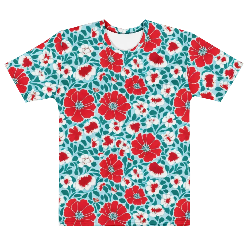 Crimson Tidegarden on Men's Cotton Crew Neck T-Shirt — Front