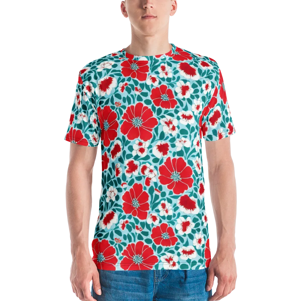 Crimson Tidegarden on Men's Crew Neck T-Shirt — Front