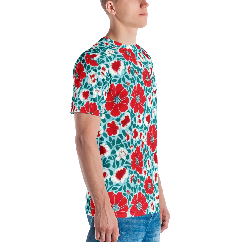 Crimson Tidegarden on Men's Crew Neck T-Shirt — Right
