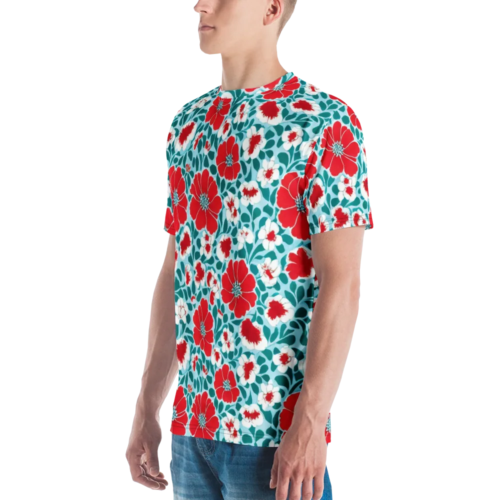 Crimson Tidegarden on Men's Crew Neck T-Shirt — Left