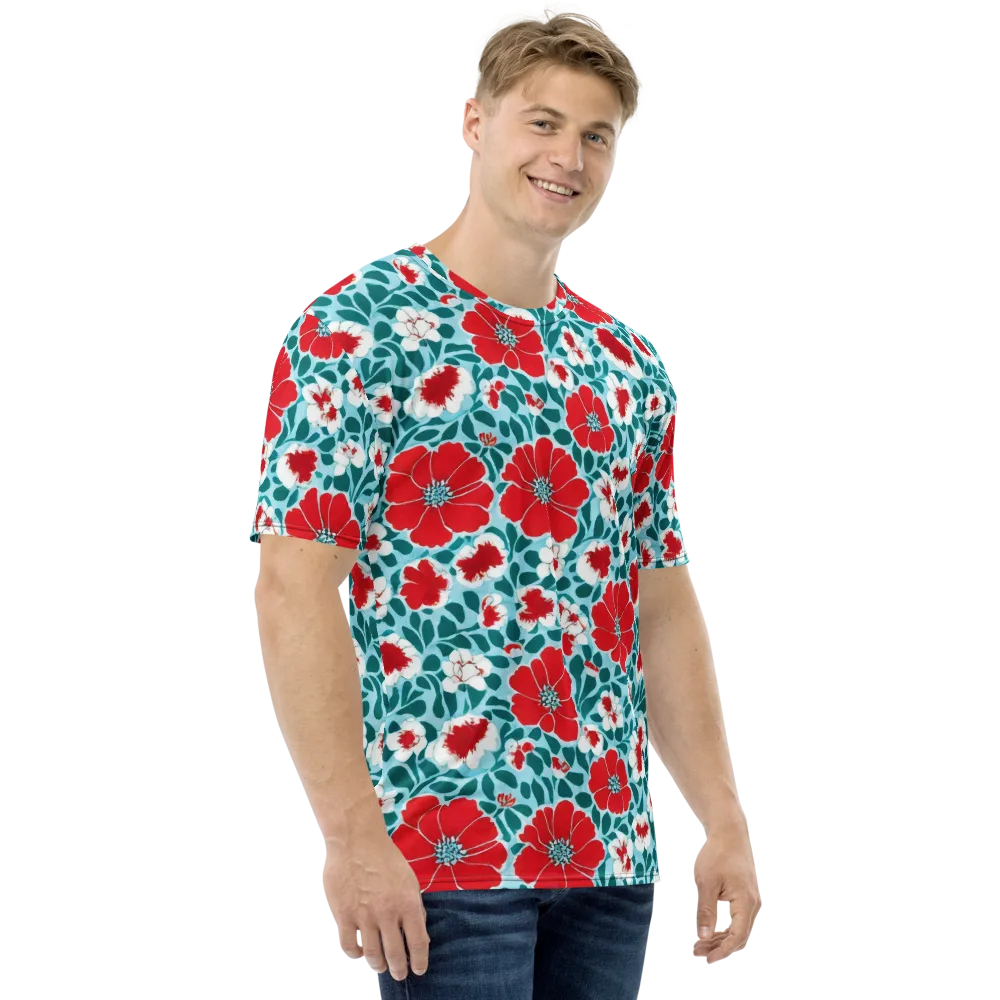 Crimson Tidegarden on Men's Crew Neck T-Shirt — Right