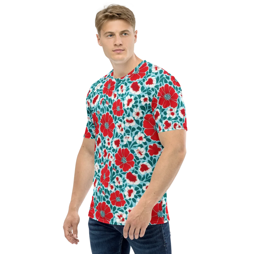 Crimson Tidegarden on Men's Crew Neck T-Shirt — Left