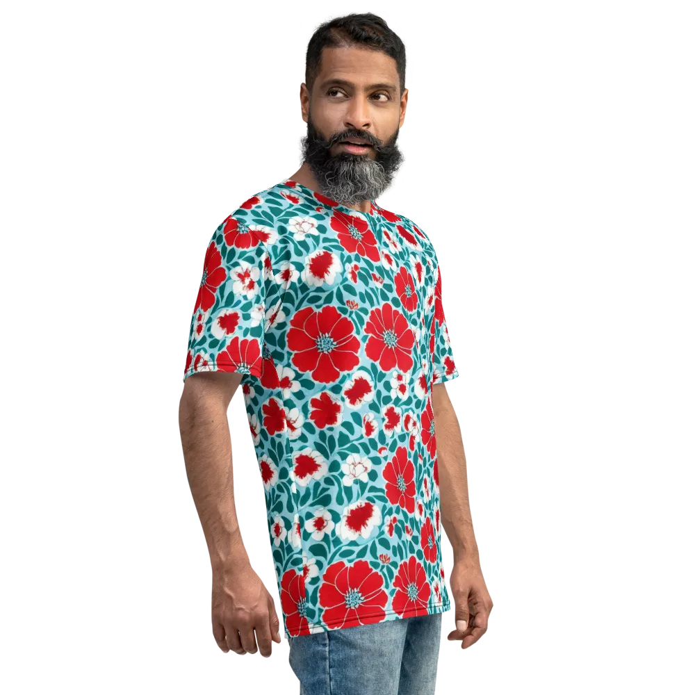Crimson Tidegarden on Men's Crew Neck T-Shirt — Right