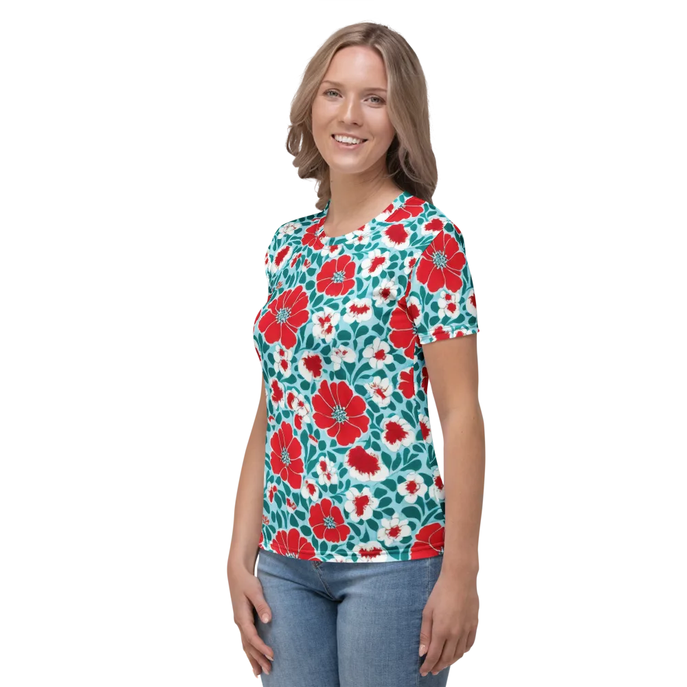 Crimson Tidegarden on Women's Crew Neck T-Shirt — Left