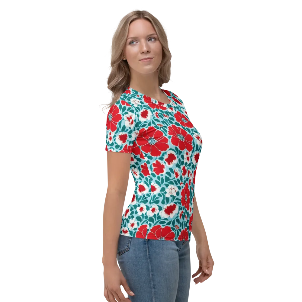 Crimson Tidegarden on Women's Crew Neck T-Shirt — Right