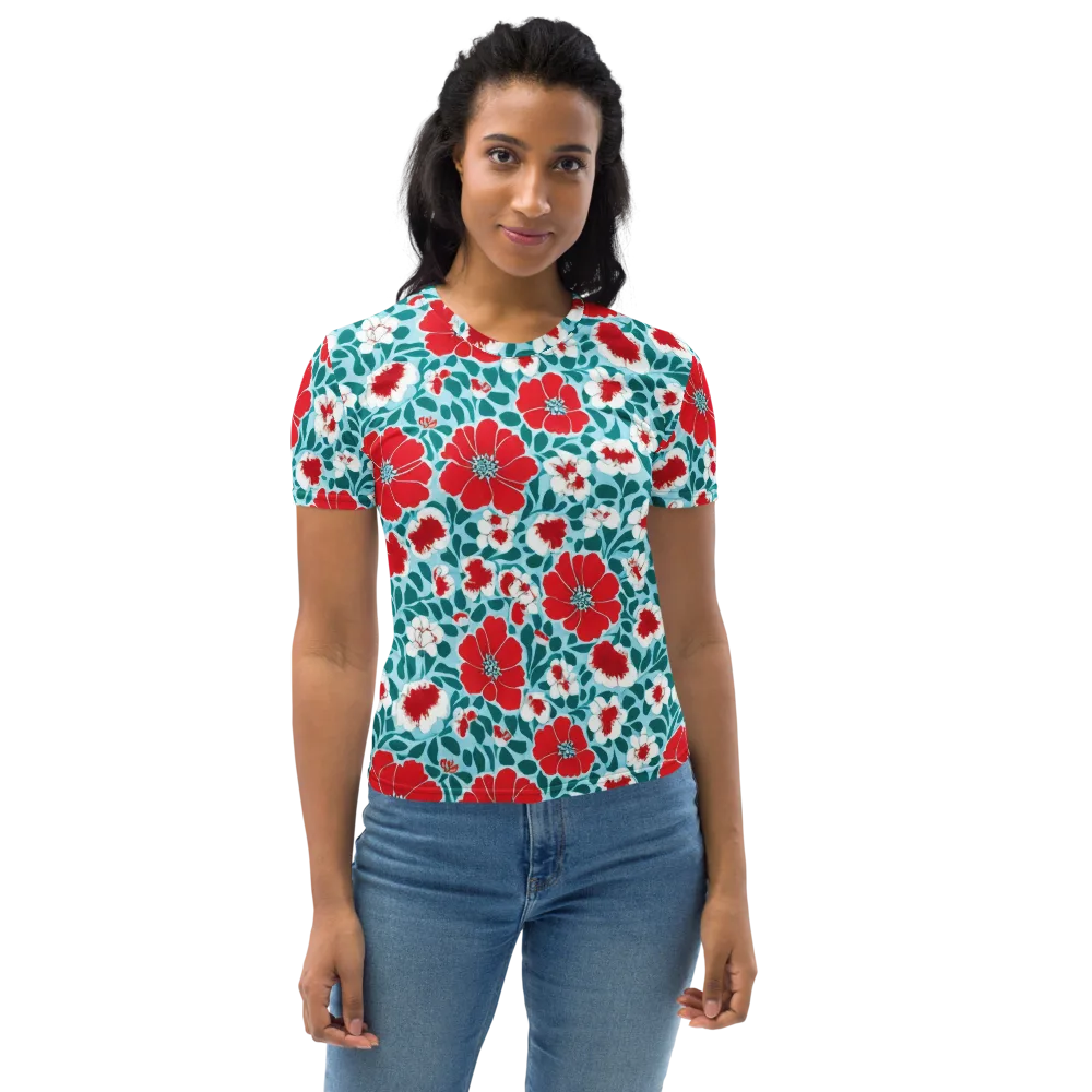 Crimson Tidegarden on Women's Crew Neck T-Shirt — Front
