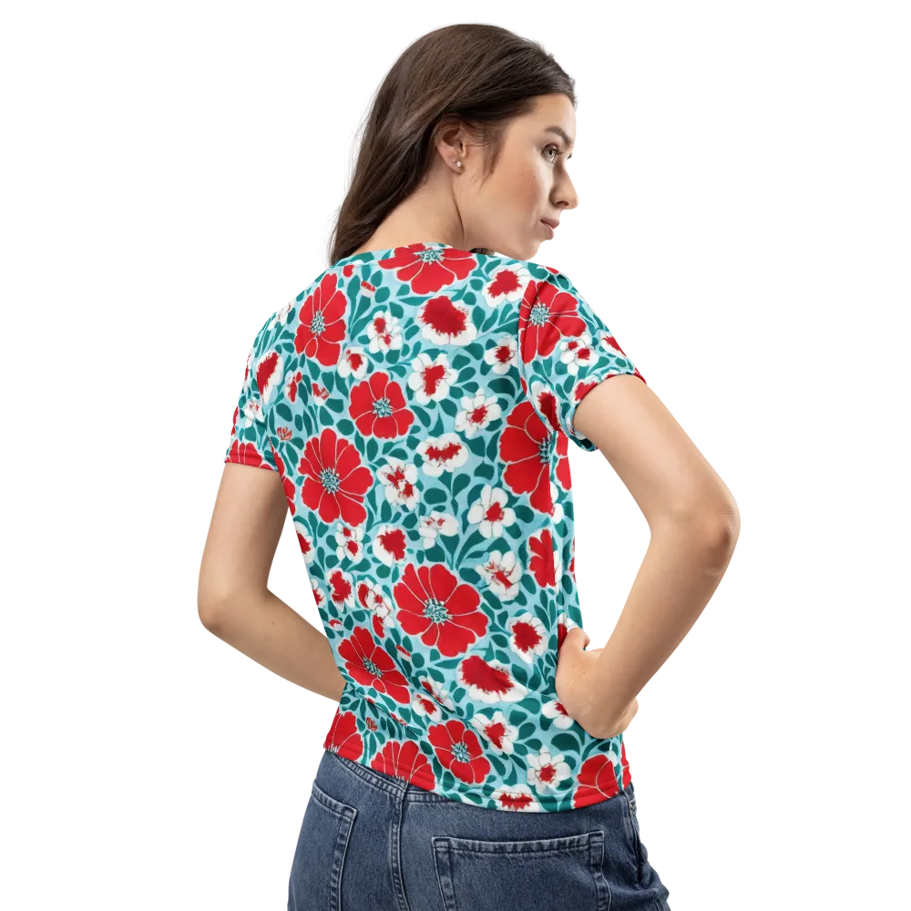 Crimson Tidegarden on Women's Crew Neck T-Shirt — Back