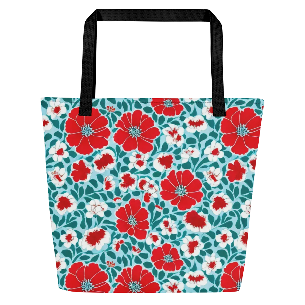 Crimson Tidegarden on Large Tote Bag W/ Pocket — Front