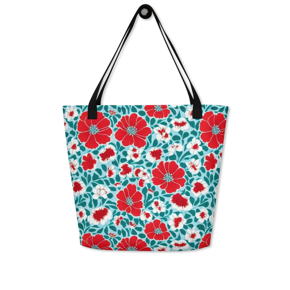 Crimson Tidegarden on Large Tote Bag W/ Pocket — Front