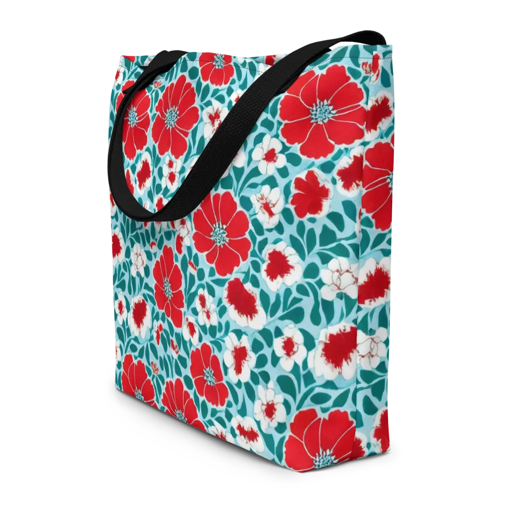 Crimson Tidegarden on Large Tote Bag W/ Pocket — Front
