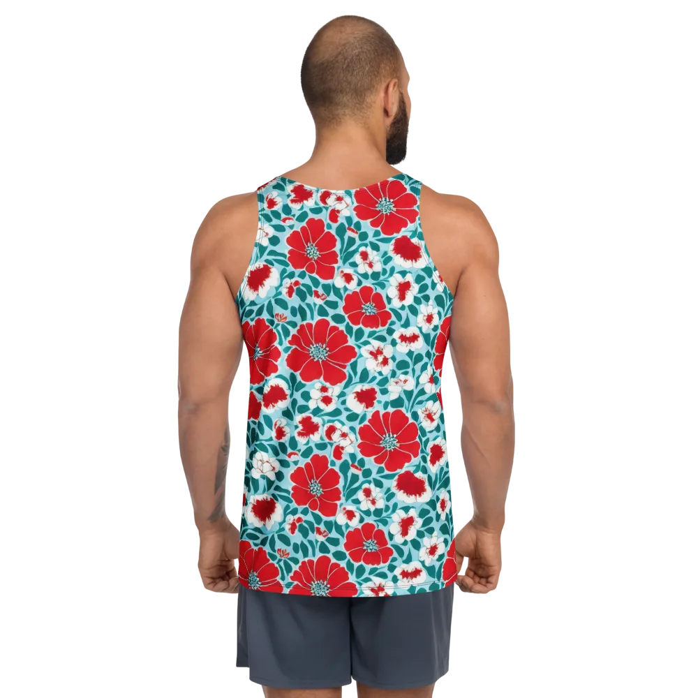 Crimson Tidegarden on Men's Tank Top — Back