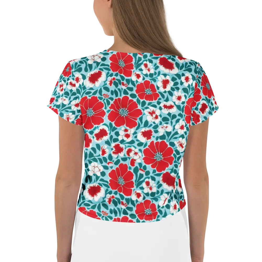 Crimson Tidegarden on Crop Tee — Back