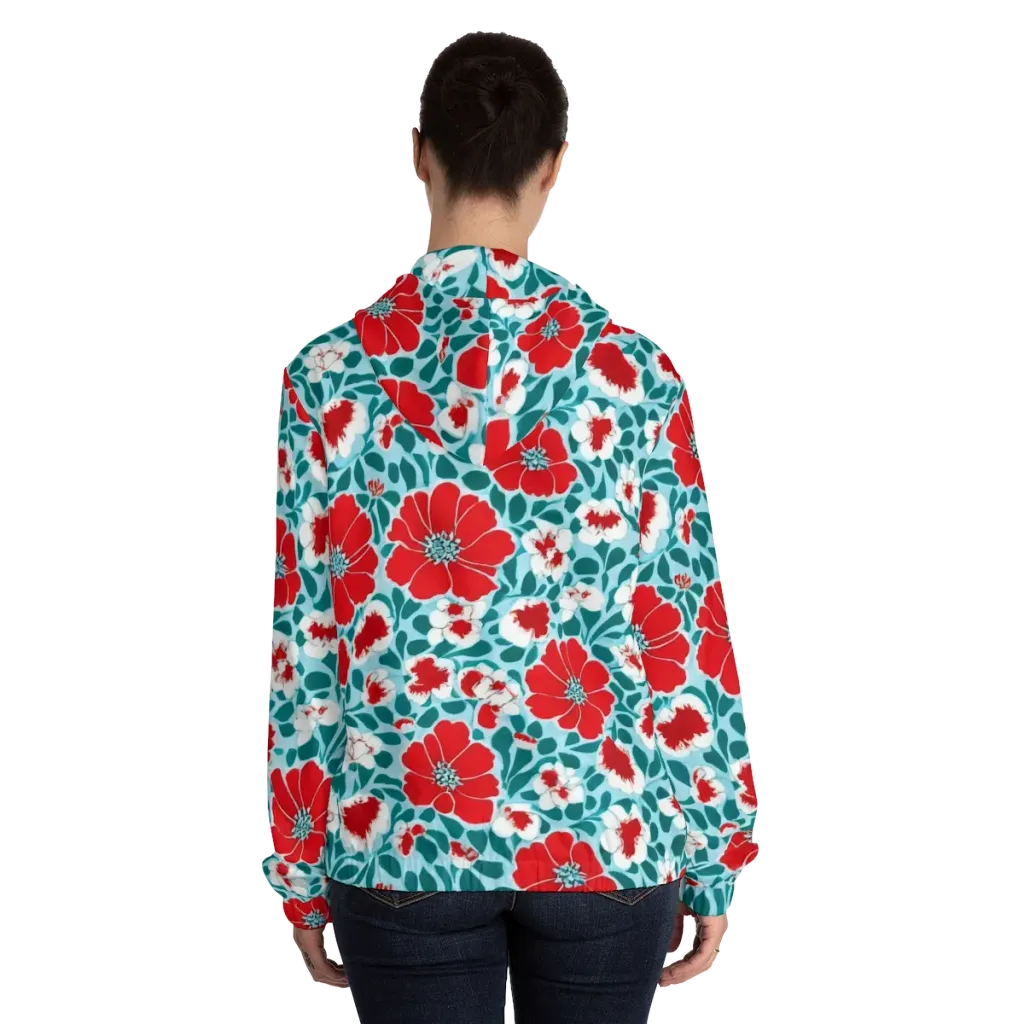 Crimson Tidegarden on Women's Full-Zip Hoodie — Back On Person