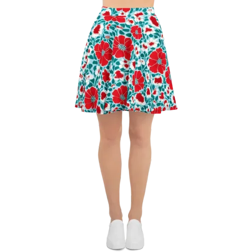 Crimson Tidegarden on a Skater Skirt