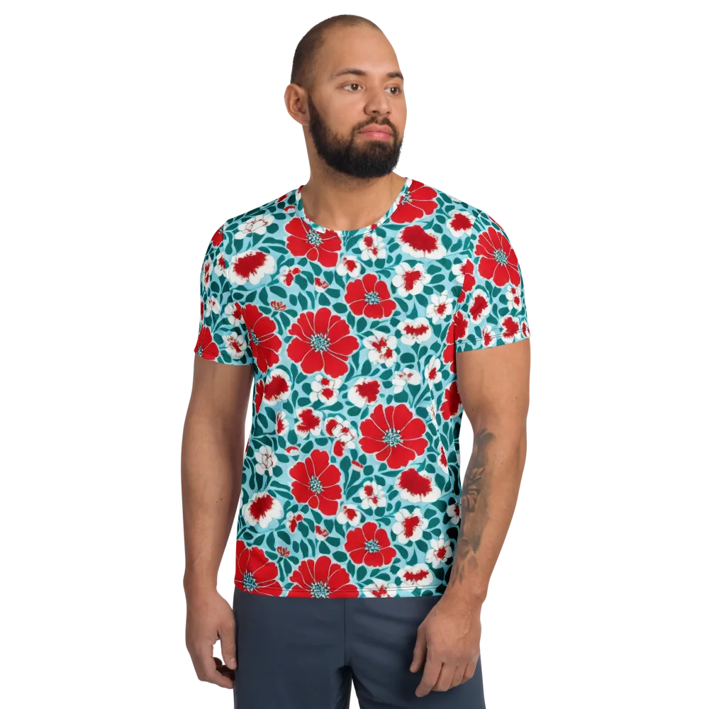 Crimson Tidegarden on Men's Athletic T-Shirt — Front