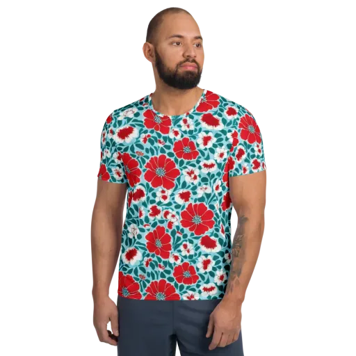 Crimson Tidegarden on a Men's Athletic T-Shirt