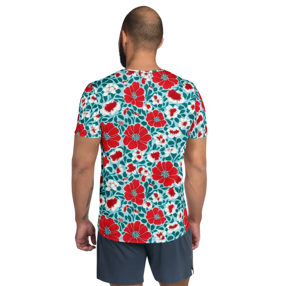 Crimson Tidegarden on Men's Athletic T-Shirt — Back