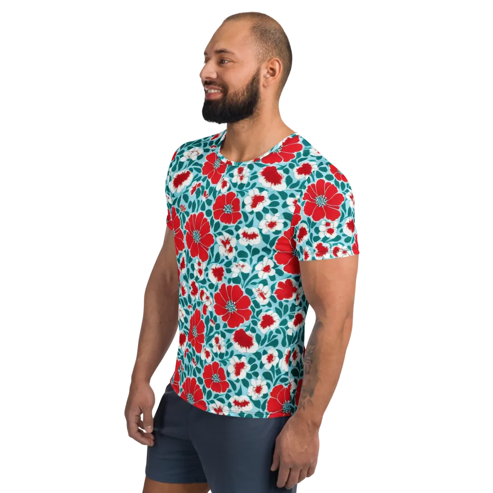 Crimson Tidegarden on Men's Athletic T-Shirt — Left