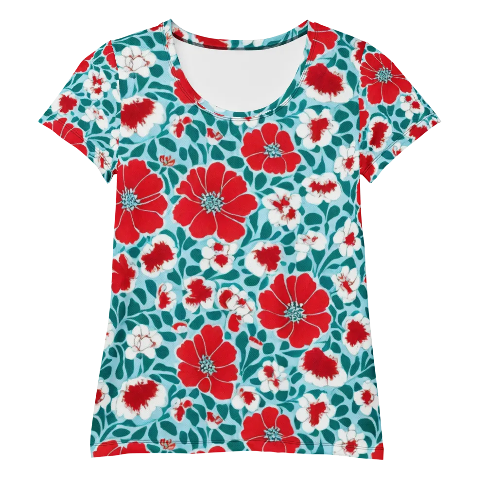 Crimson Tidegarden on Women's Athletic T-Shirt — Front