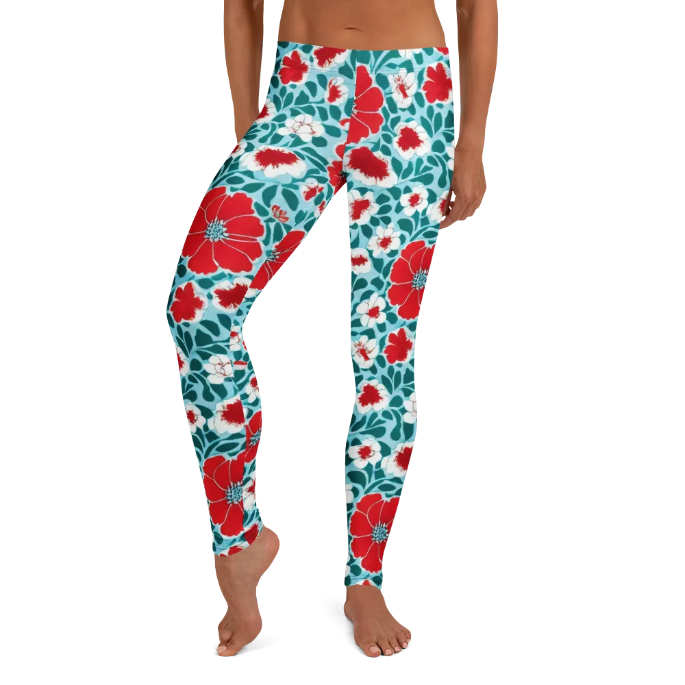 Crimson Tidegarden on Leggings — Front