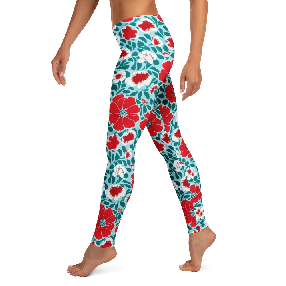 Crimson Tidegarden on Leggings — Left