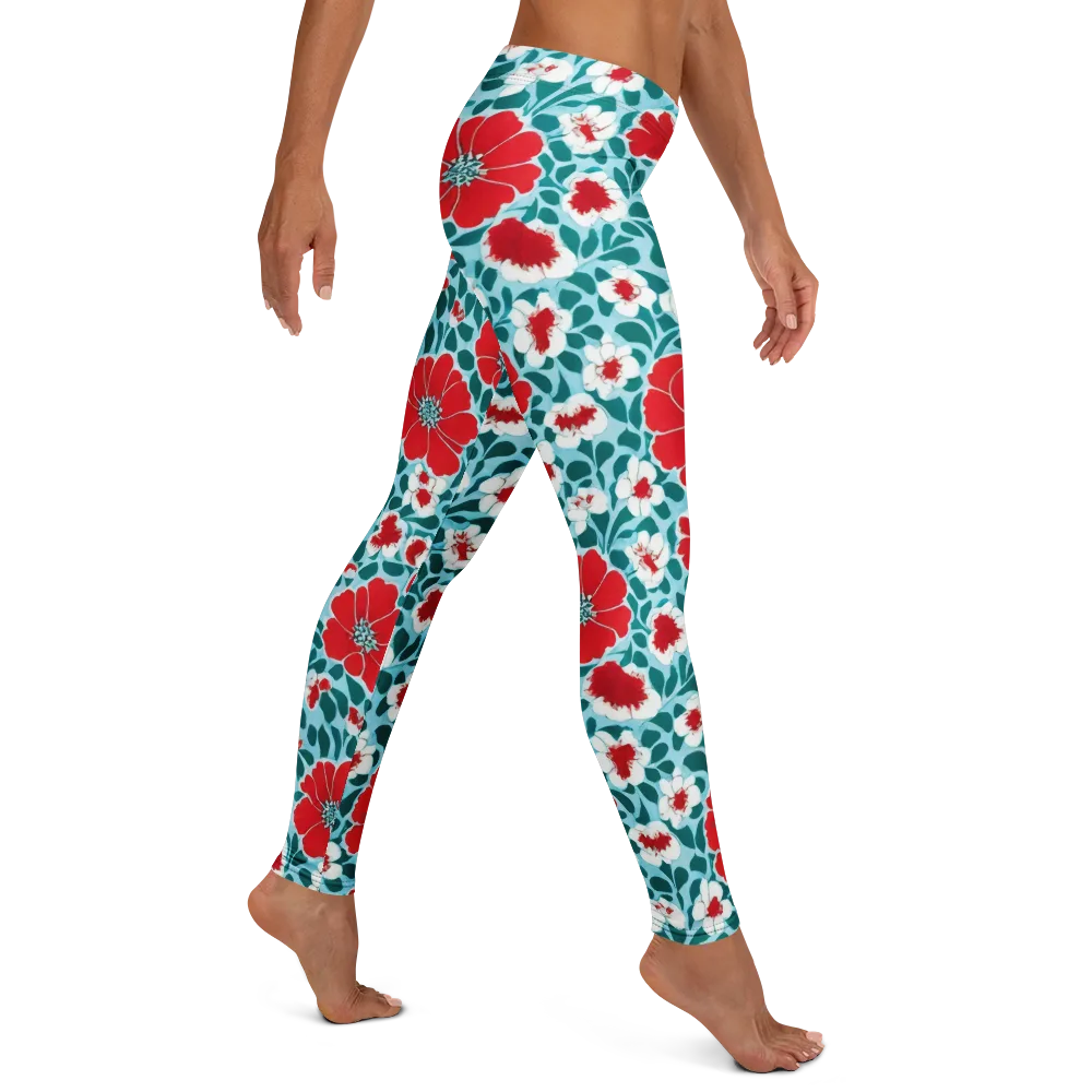 Crimson Tidegarden on Leggings — Right