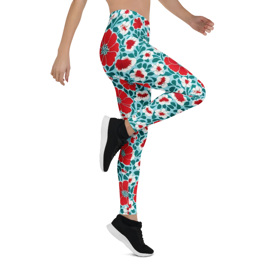 Crimson Tidegarden on Leggings — Right
