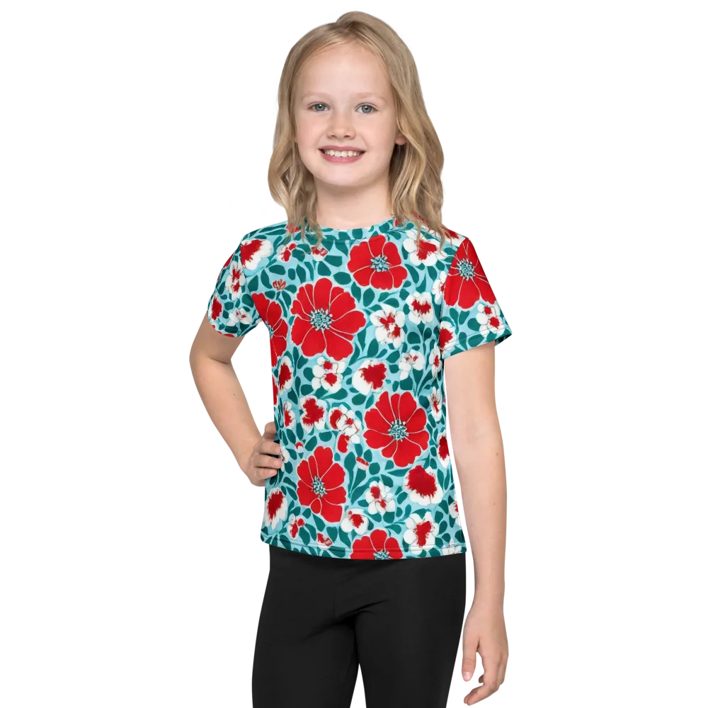 Crimson Tidegarden on Kids Crew Neck T-Shirt — Front