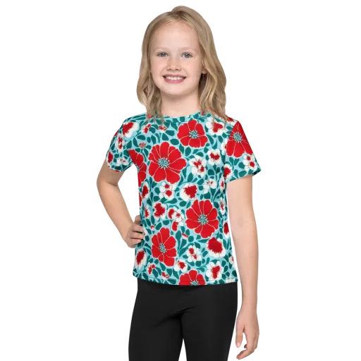 Crimson Tidegarden on a Kids Crew Neck T-Shirt