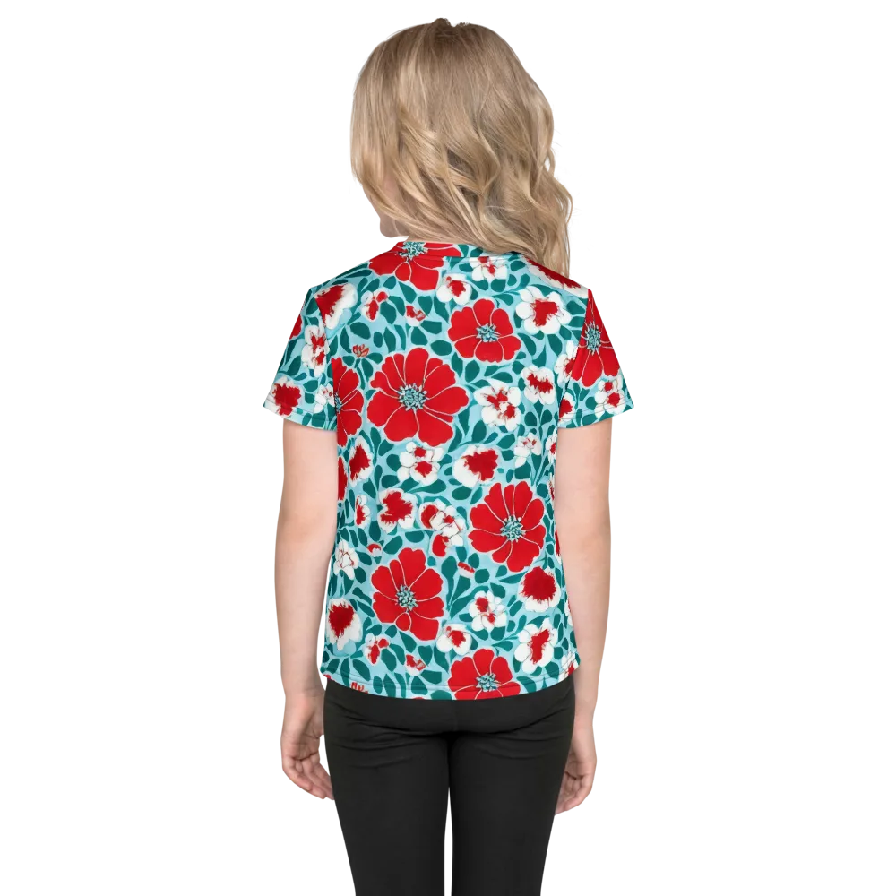 Crimson Tidegarden on Kids Crew Neck T-Shirt — Back