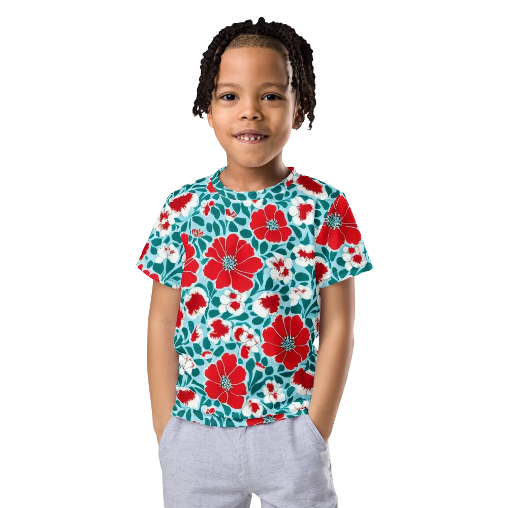 Crimson Tidegarden on Kids Crew Neck T-Shirt — Front