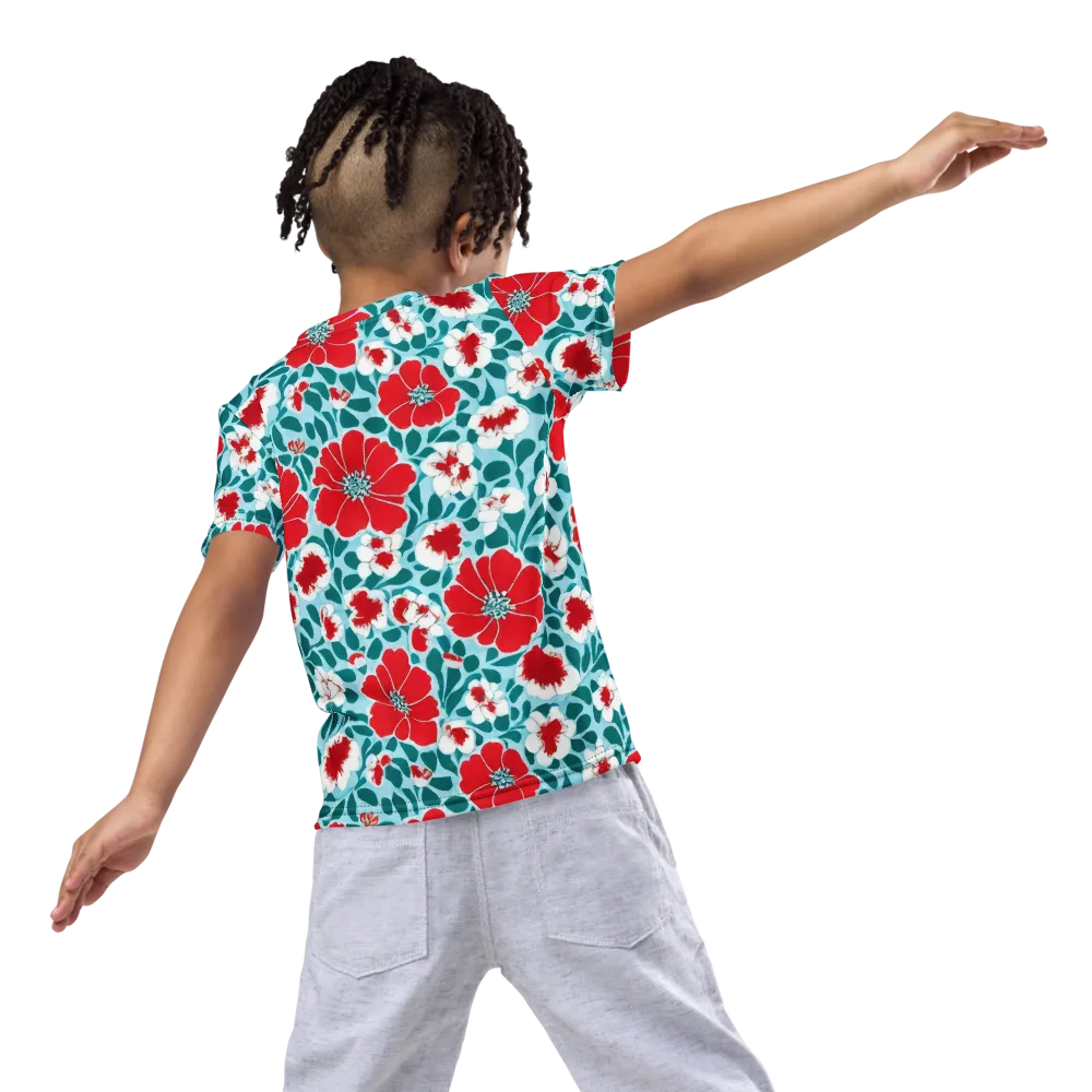 Crimson Tidegarden on Kids Crew Neck T-Shirt — Back