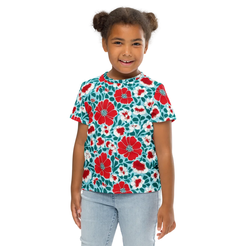 Crimson Tidegarden on Kids Crew Neck T-Shirt — Front
