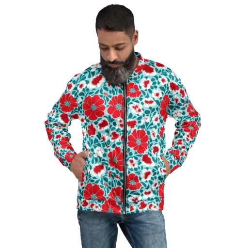 Crimson Tidegarden on a Bomber Jacket