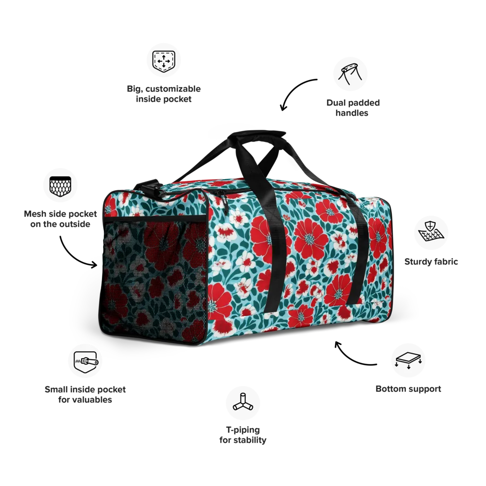 Crimson Tidegarden on Duffle Bag — Right Front