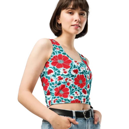 Crimson Tidegarden on a Crop Top