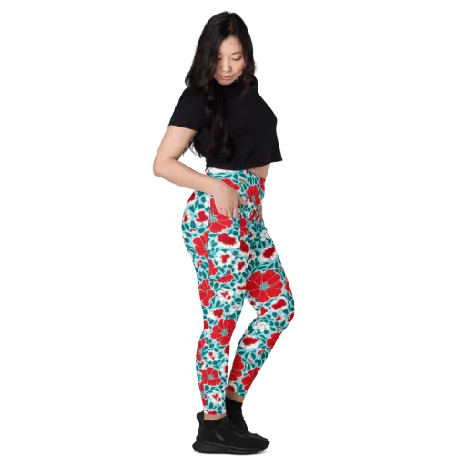 Crimson Tidegarden on a Leggings with Pockets
