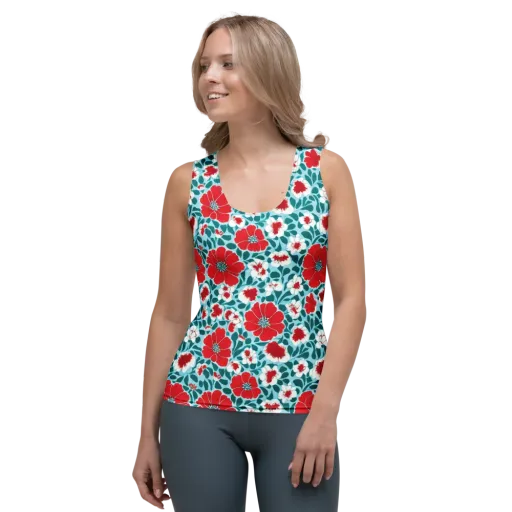 Crimson Tidegarden on a Women's Tank Top