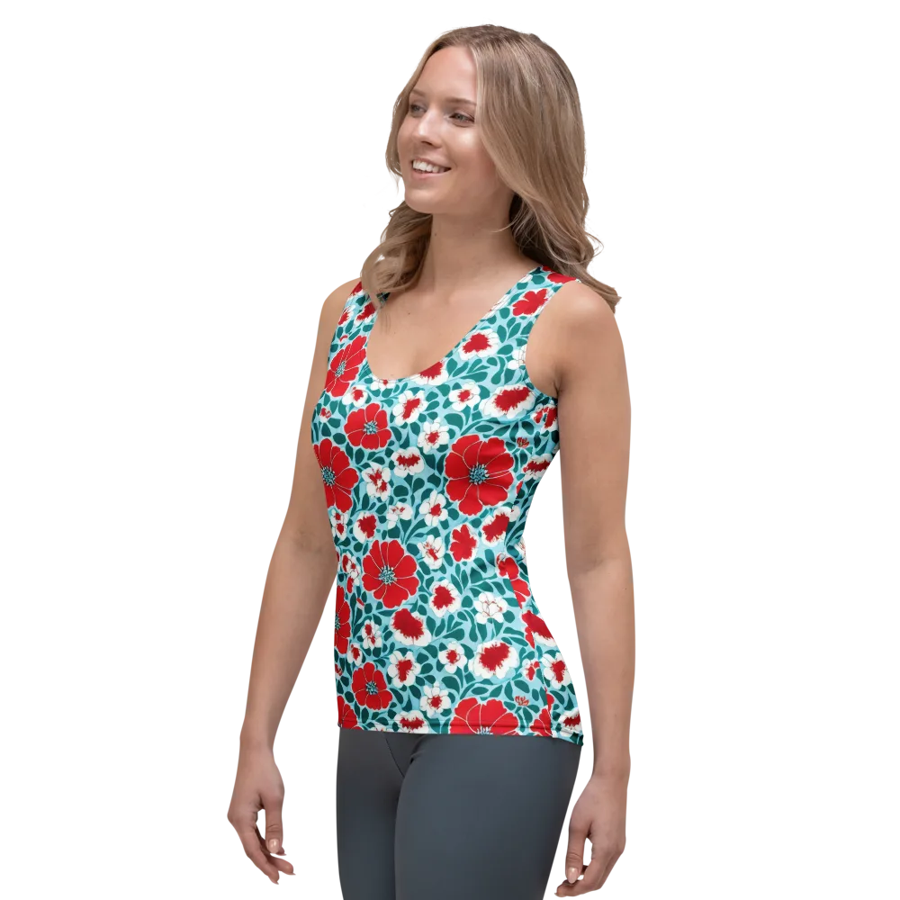 Crimson Tidegarden on Women's Tank Top — Left Front