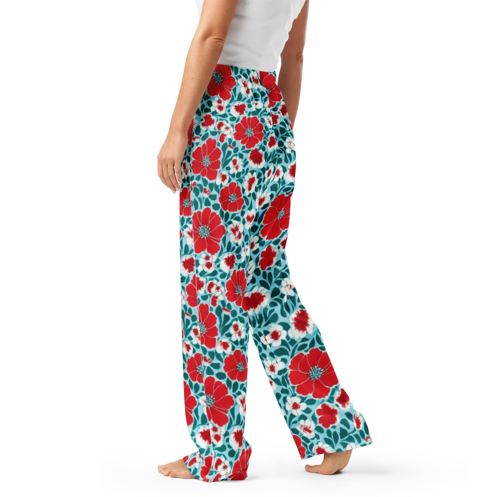 Crimson Tidegarden on Women's Pajama Pants — Left
