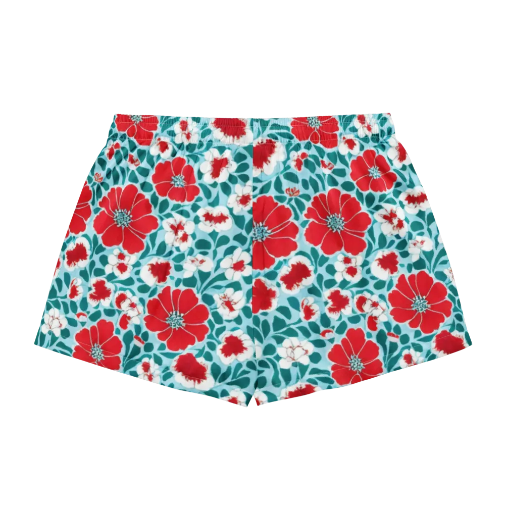 Crimson Tidegarden on Women's Pajama Shorts — Back
